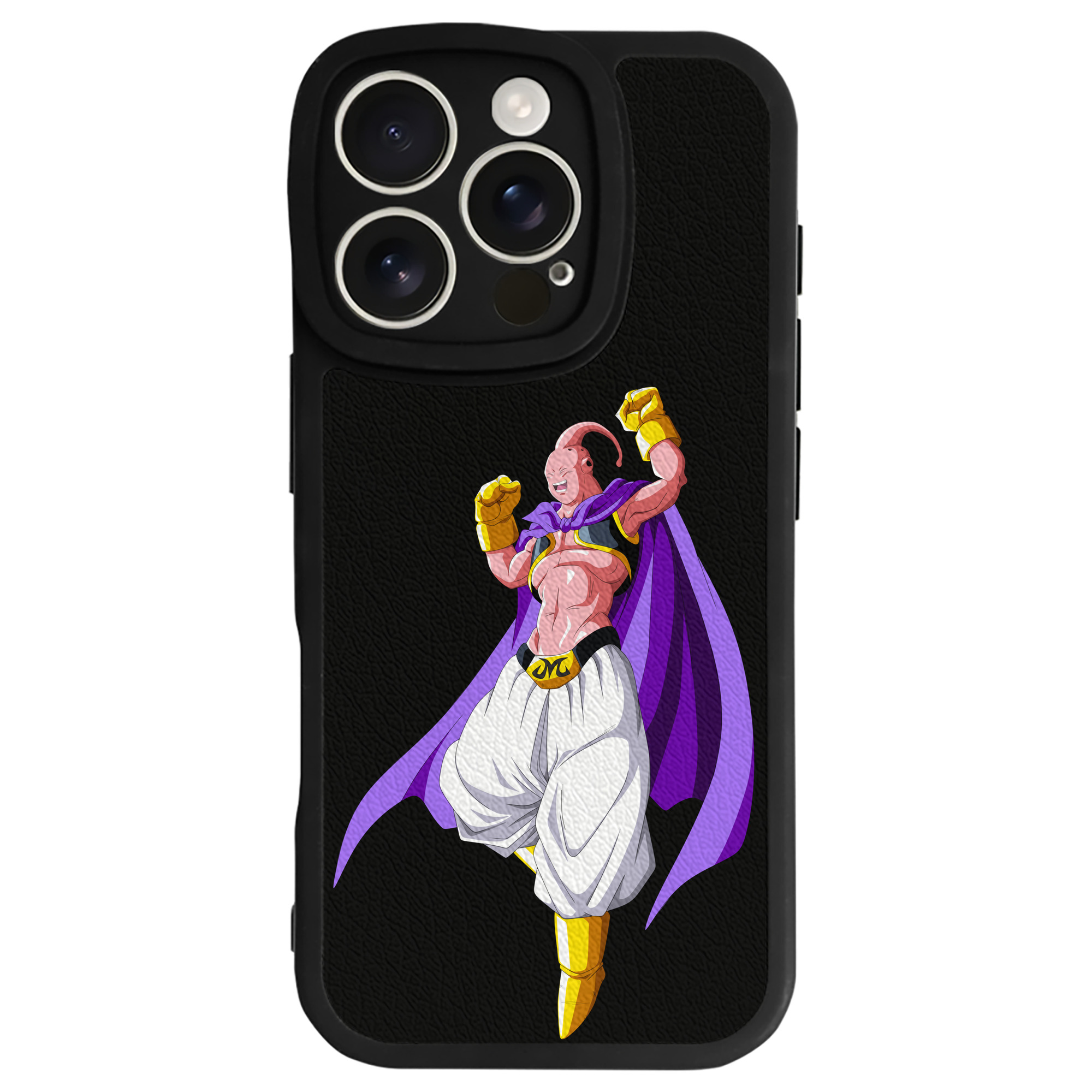 （画像用） ドラゴンボール 魔人ブウ DRAGON BALL Majin Buu 【iPhone 16シリーズ対応】シリコンスマホケース（レザー調） 材質：シリコン
